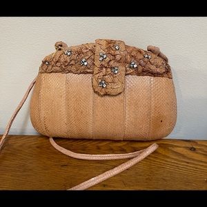 Vintage Genie Snakeskin Evening Bag